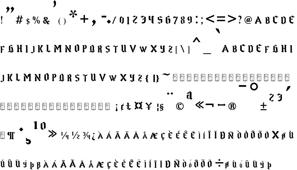 Goth Stencil Free Font In Ttf Format For Free Download 13 09kb