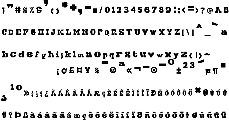 Hard Block Free Font In Ttf Format For Free Download 541 99kb