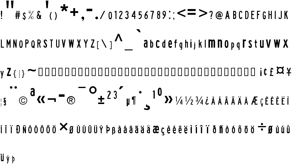 Highway Gothic free Font in ttf format for free download 115.19KB