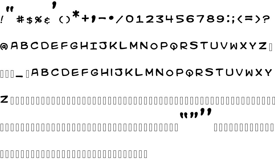Kid Kosmic free Font in ttf format for free download 34.35KB
