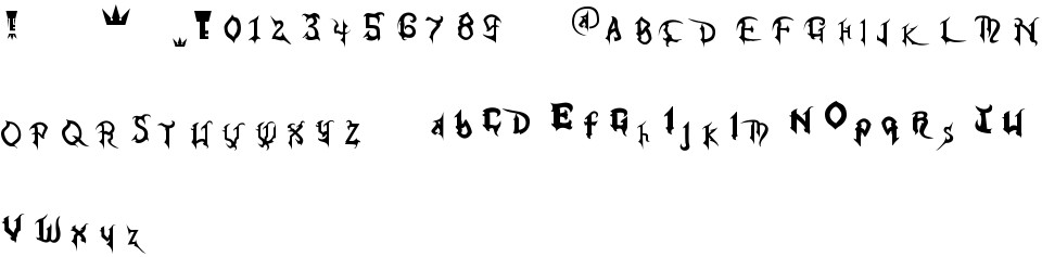 Kingdom Hearts free Font in ttf format for free download 17.28KB