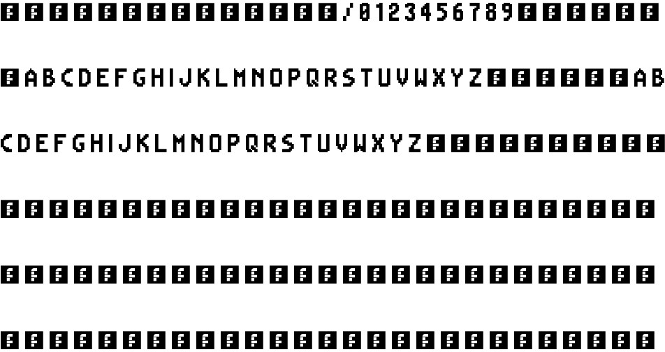 Mega Man Battle Network Free Font In Ttf Format For Free Download 2 48kb