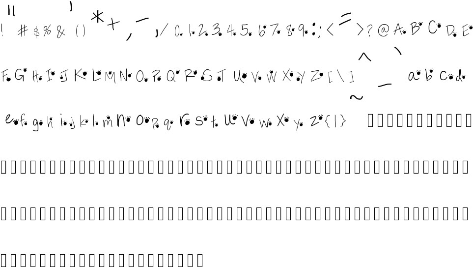 Paw Prints Free Font In Ttf Format For Free Download 18 12kb