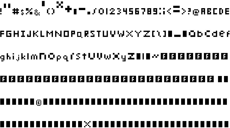 pixelmix font