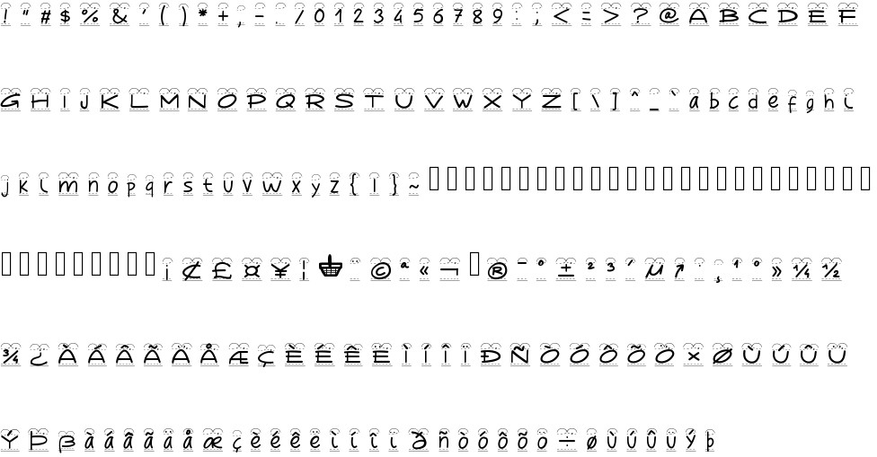 Pw Broderie Free Font In Ttf Format For Free Download 28 74kb
