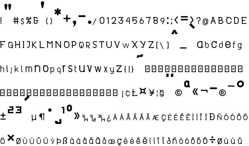 Revo free Font in ttf format for free download 29.86KB