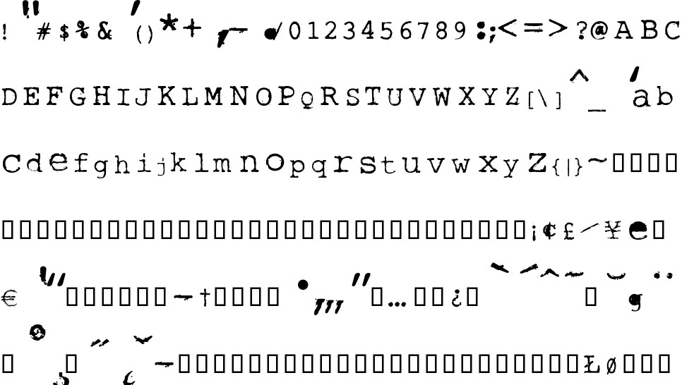 Rough Typewriter free Font in ttf format for free download 463.23KB