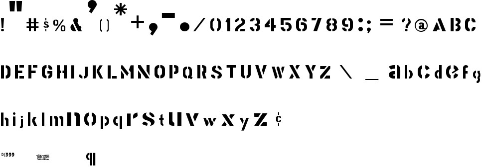 Stencil Gothic free Font in ttf format for free download 166.52KB