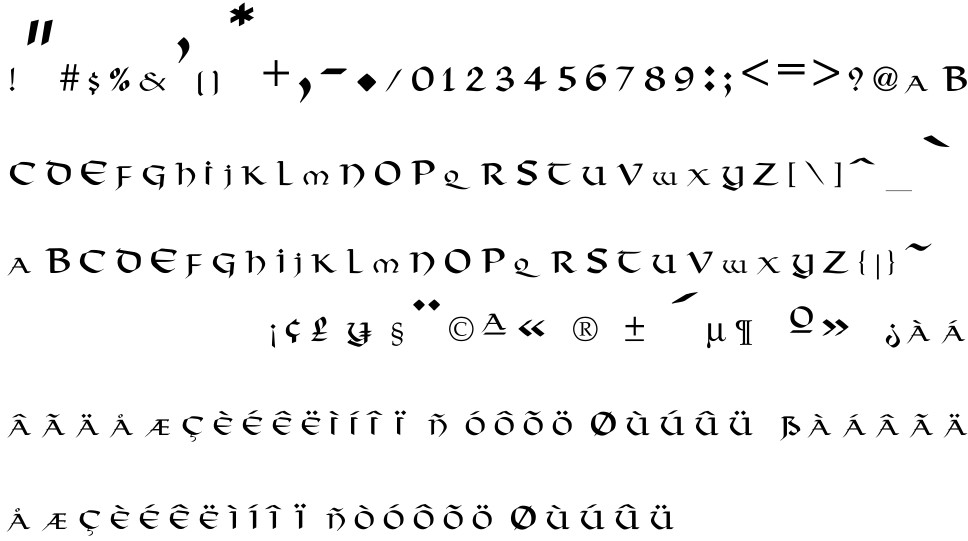 Viking free Font in ttf format for free download 26.22KB