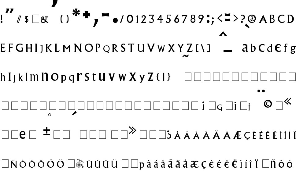 Village free Font in ttf format for free download 22.31KB