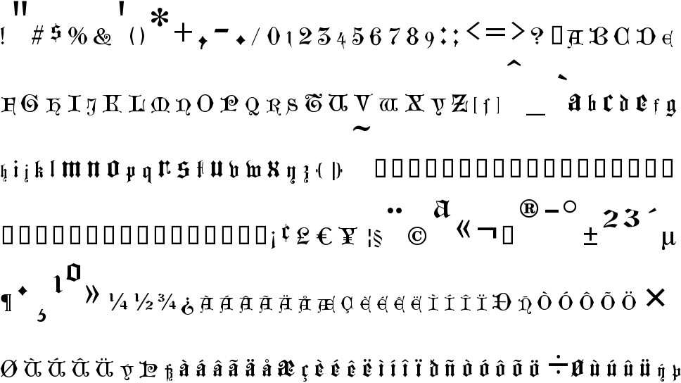 Westminster Gotisch Free Font In Ttf Format For Free Download 21 79kb