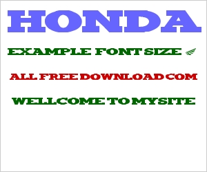 Found some font relate (honda logo graphics) in font.