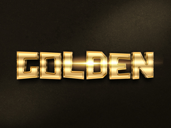 033d gold text effect 1 preview 