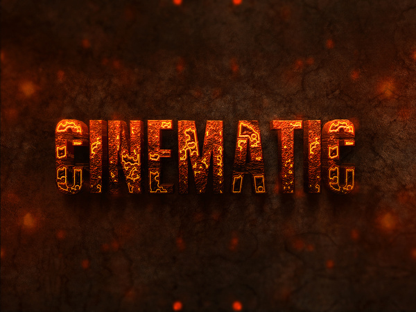 03 3d burning text effects preview