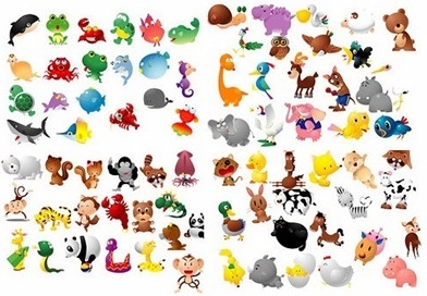 100 Free Cartoon-Style Animal Vectors