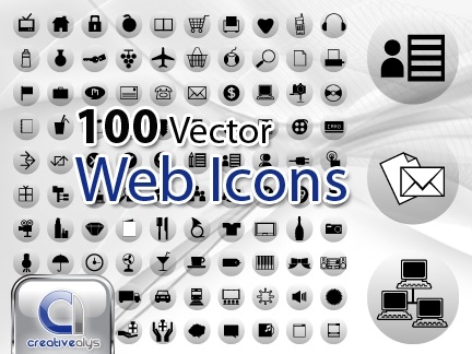 100 Vector Web Icons