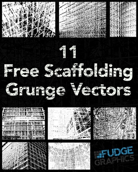 11 Free Scaffolding Grunge Vectors