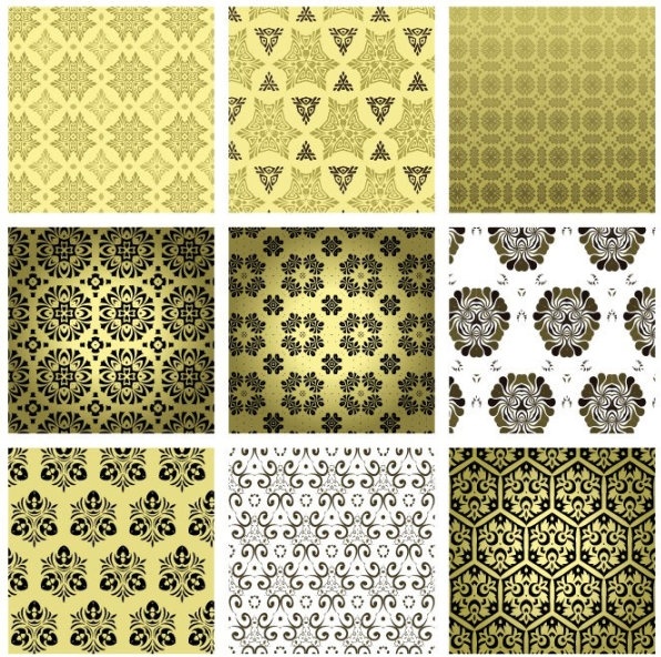 15 retro pattern wallpaper 02 vector