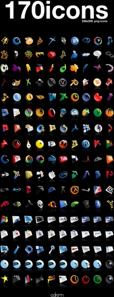 170 dock icons icons pack