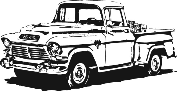 1950's GMC Pick-Up Vector