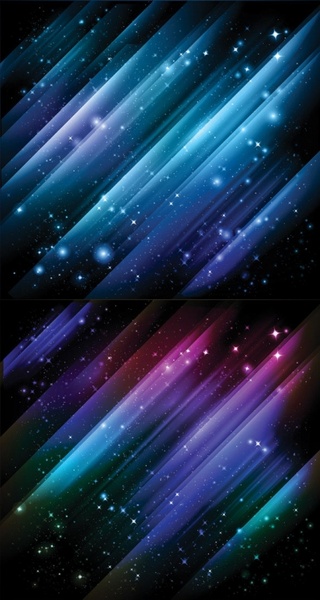 1 star universe background vector