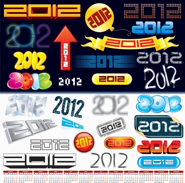 2012 creative arts word vector
