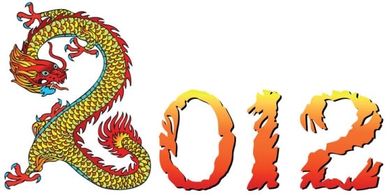 2012 year of the dragon creative design 03 vector
