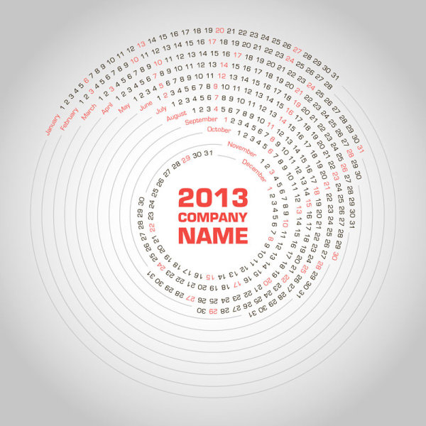 2013 creative calendar collection design vector Vectors graphic art