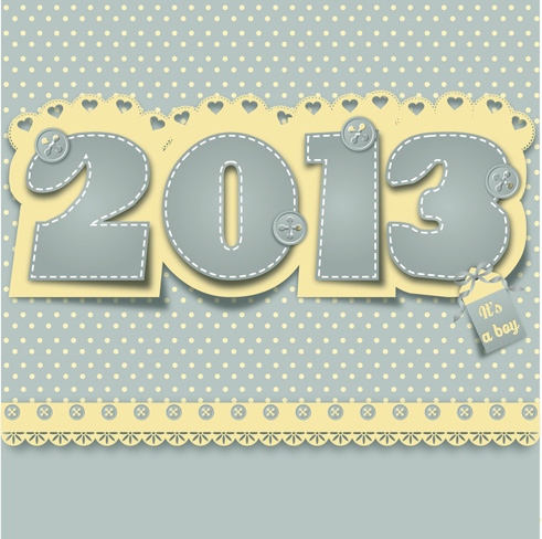 2013 year design elements vector