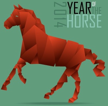 2014 year horse background