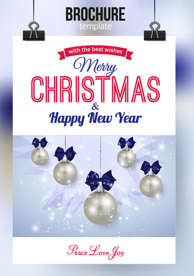 2015 christmas and new year brochure vector