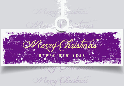 2015 christmas and new year grunge banner