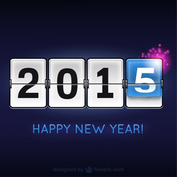2015 countdown creative background vector