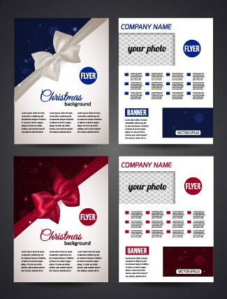 2015 merry christmas flyer cover vector design