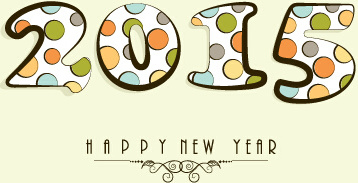 2015 new year theme vector