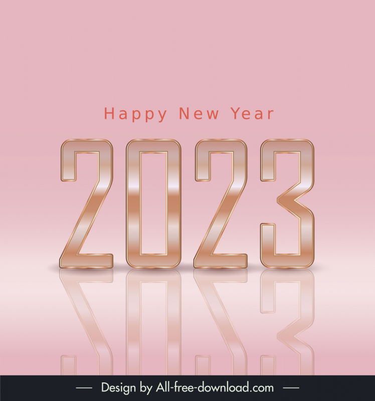 2023 new year calendar template elegant luxury shiny texts words decor