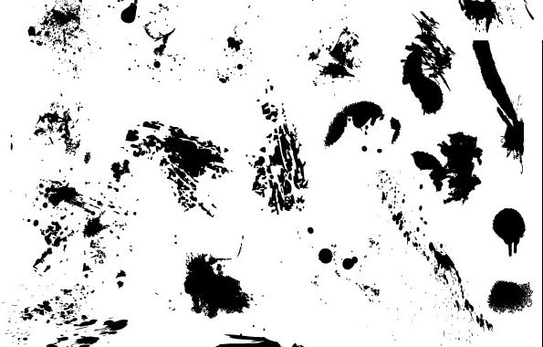 25 Free Vector Drips, Drops, and Splatters