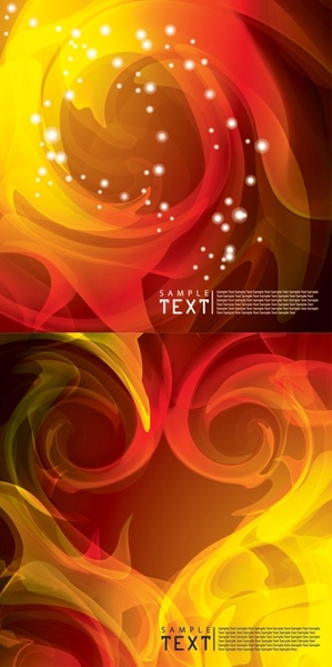 2 flame background vector