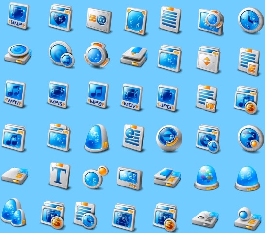 free multi media themed icons windows 10