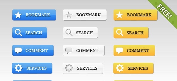 39 Free Web 2.0 Buttons