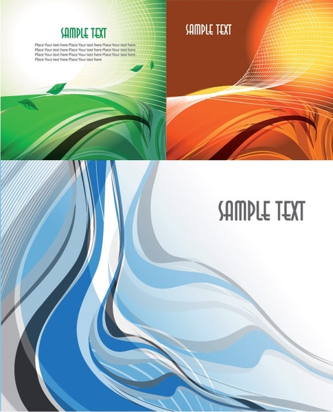 3 dynamic lines of the abstract vector background