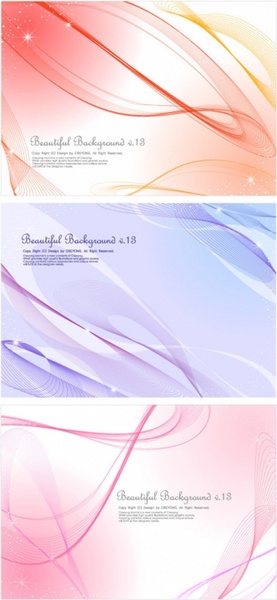 3 lines abstract background vector