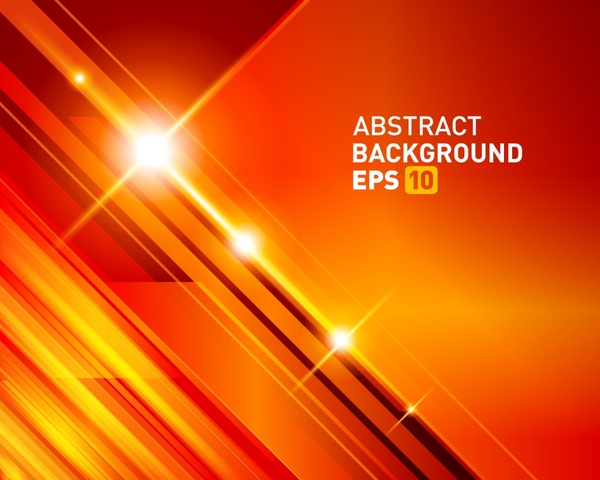 technology background sparkling orange light effect modern design
