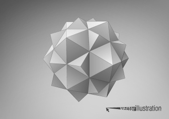 3d geometrical shapes design vector