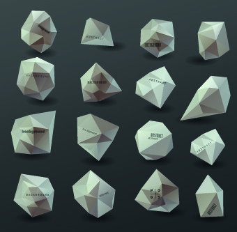 3d origami speech bubbles vector