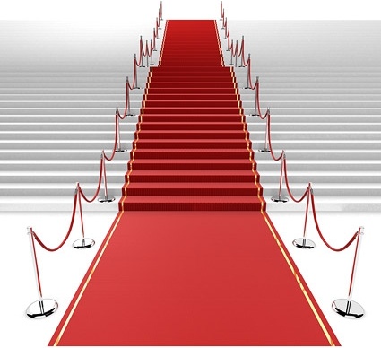 3d red carpet staircase picture