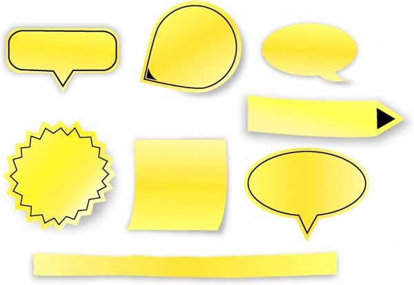 Post It Note PNG Transparent Images Free Download, Vector Files