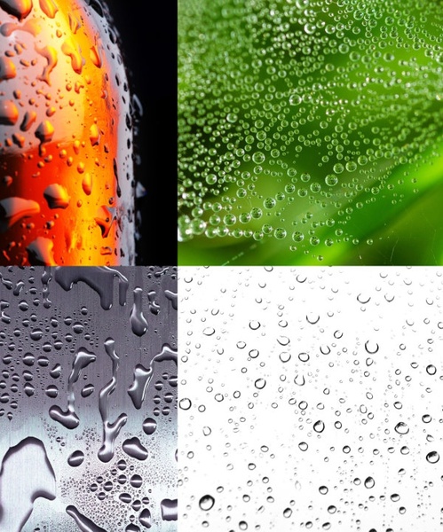 4 beautiful drops of water highdefinition picture 