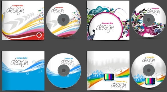 4 cd packaging vector