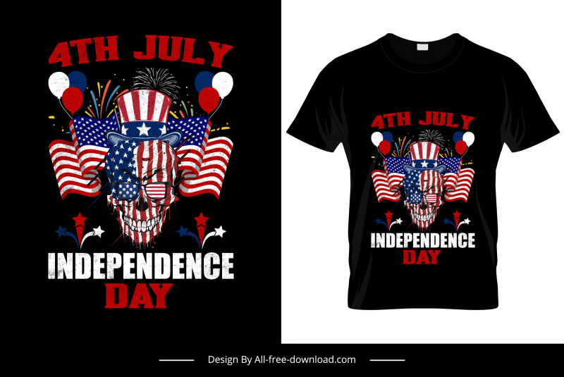 4th july independence day tshirt templates horrible grunge american flag elements decor
